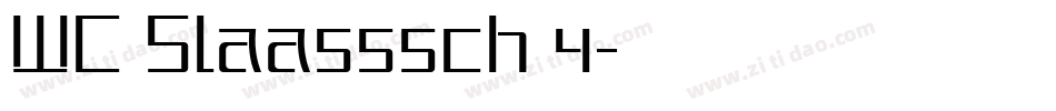 WC Slaasssch 4字体转换